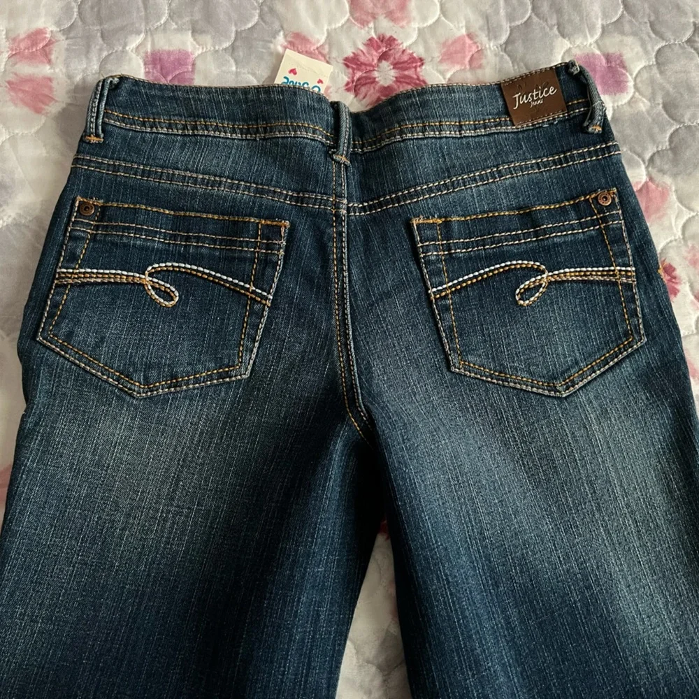 NWT Justice Girls/Youth Dark Blue Flare Boot Cut Jeans Size 10 1/2